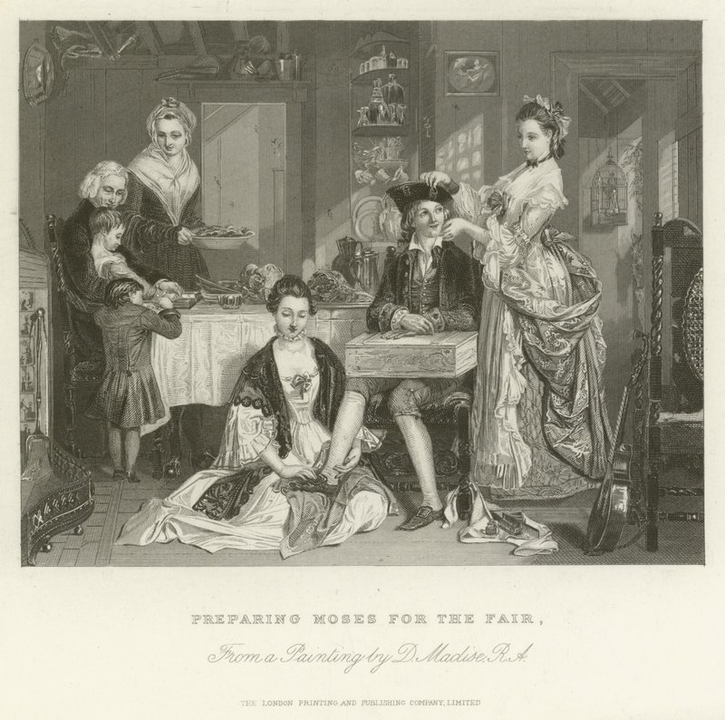 Preparing Moses for the Fair by after Daniel Maclise