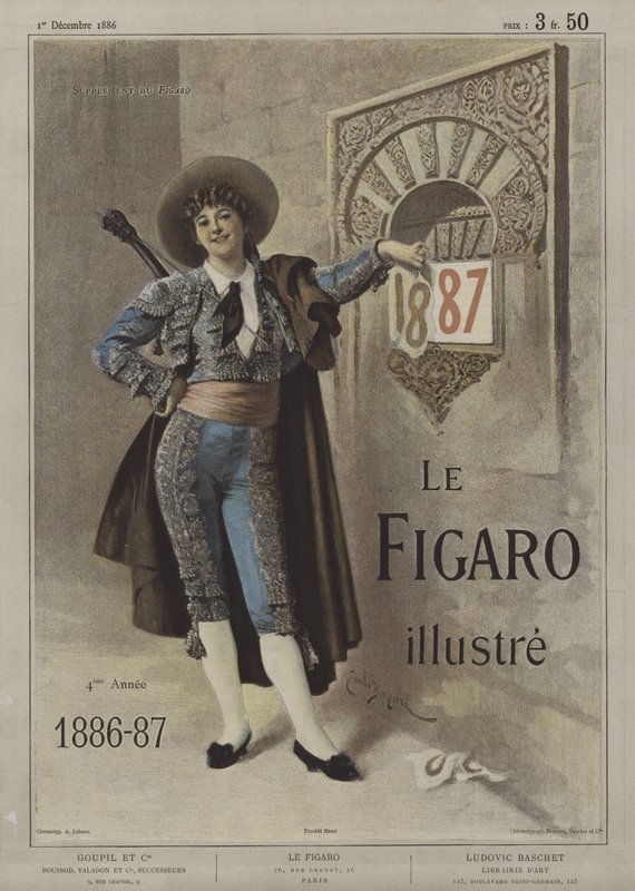 Cover of Le Figaro Illustré, 1 December 1886 by after Emile Antoine Bayard