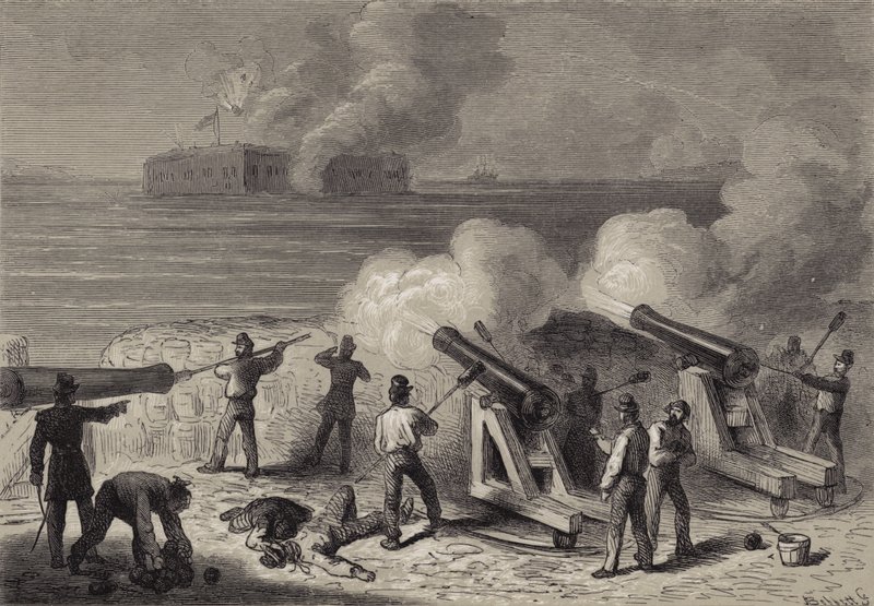 The Attack on Fort Sumter by after Felix Octavius Carr Darley