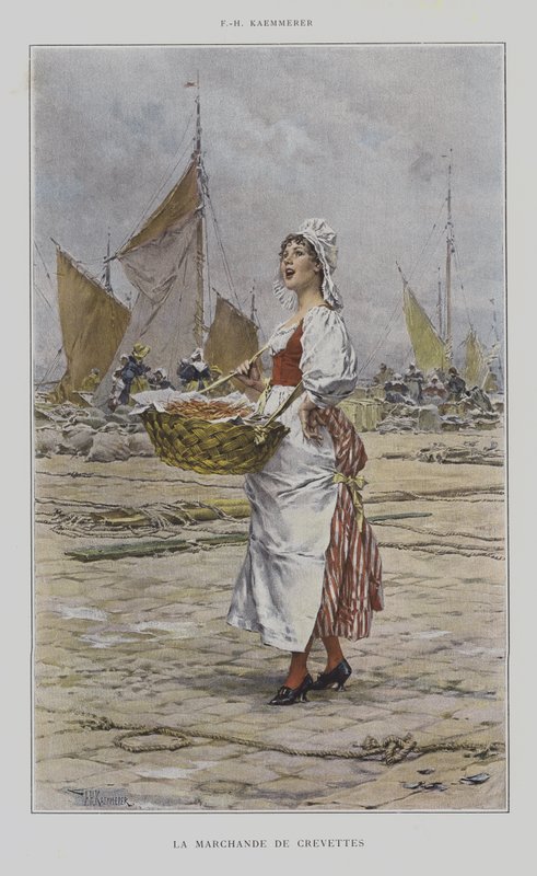 The Shrimp Seller by after Frederik Hendrik Kaemmerer