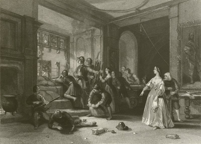 Defence of Wardour Castle by after George Cattermole