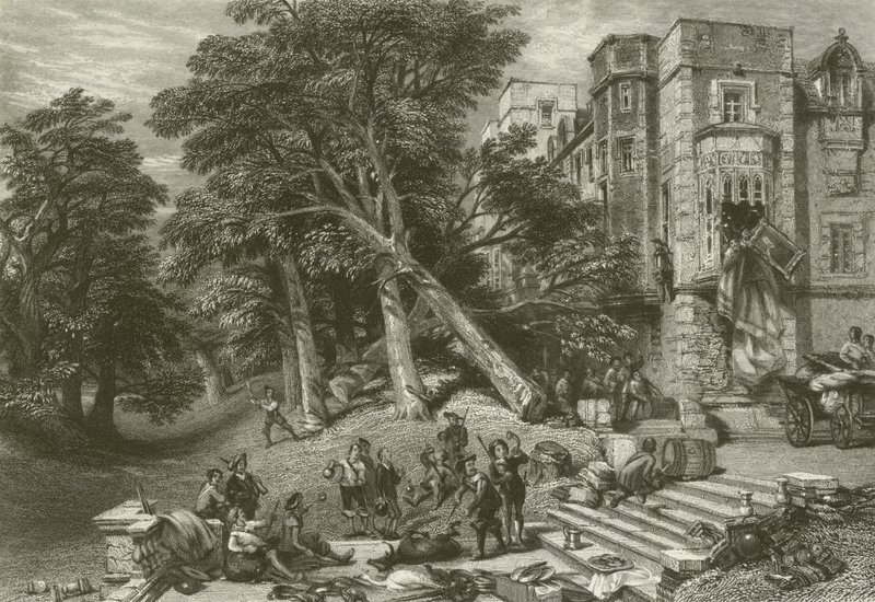 Destruction of the Property of Royalists by after George Cattermole