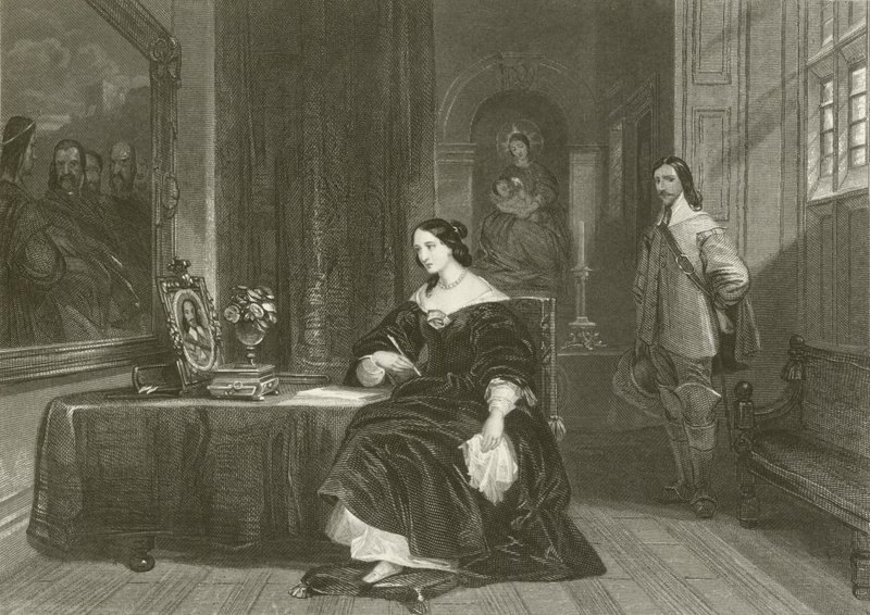 Queen Henrietta Interceding for Charles I by after George Cattermole