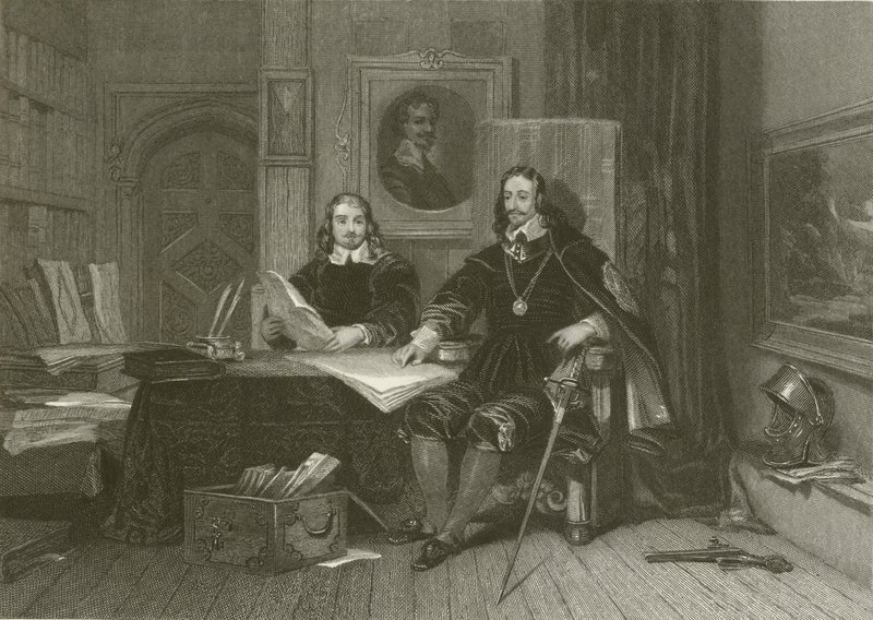 The King and Hyde at Oxford by after George Cattermole