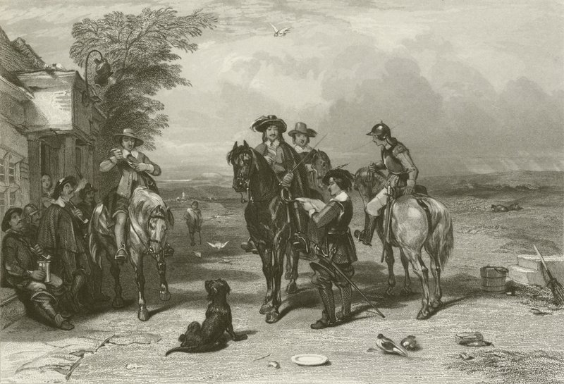 The King on His Journey to the Scots by after George Cattermole