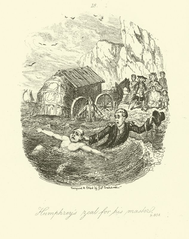 Illustration for Humphry Clinker by after George Cruikshank