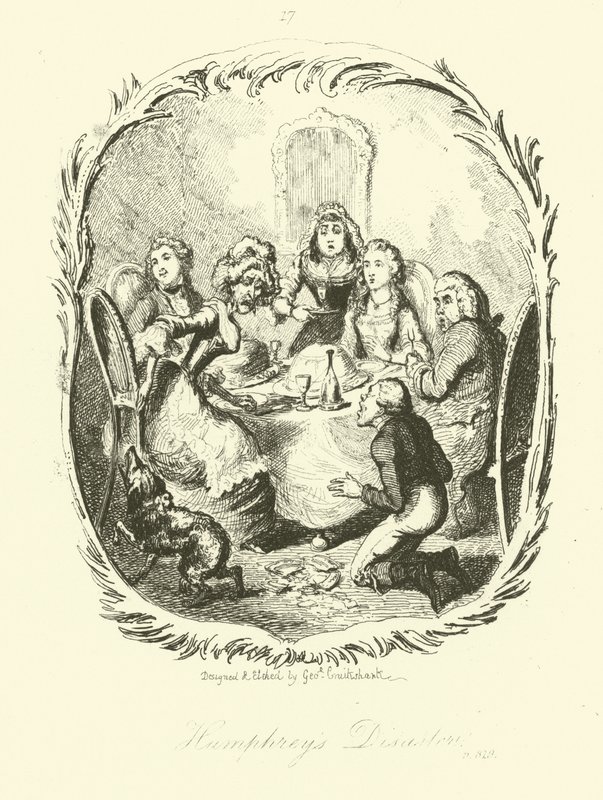 Illustration for Humphry Clinker by after George Cruikshank