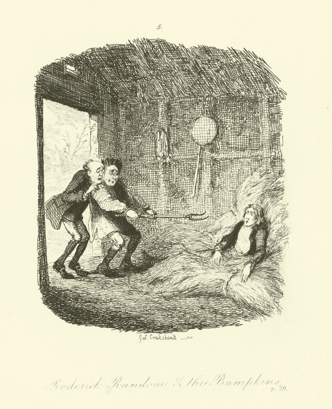 Illustration for Roderick Random by after George Cruikshank