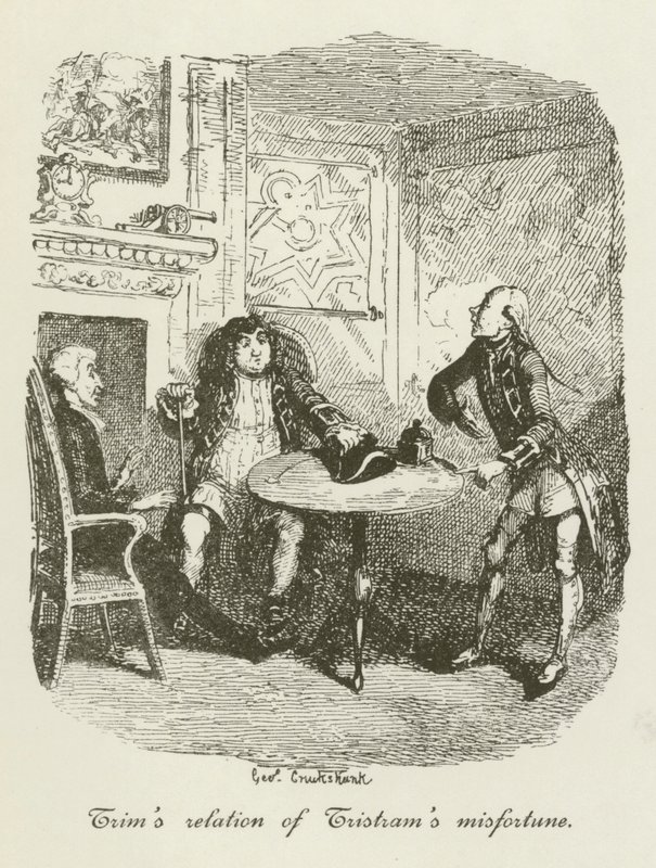 Illustration for Tristram Shandy by after George Cruikshank