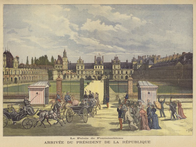 Arrival of the President of France at the Palais de Fontainebleau by after Henri Meyer
