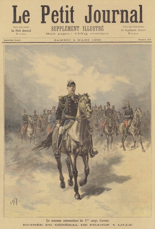 General de France, New Commander of the 1st Corps of the French Army, Entering Lille by after Henri Meyer
