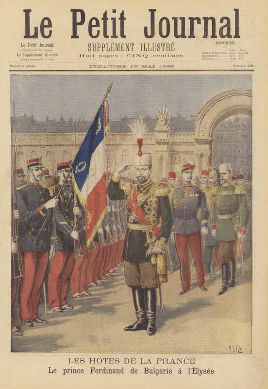 Royal Visitors to France: Prince Ferdinand of Bulgaria at the Elysee Palace by after Henri Meyer