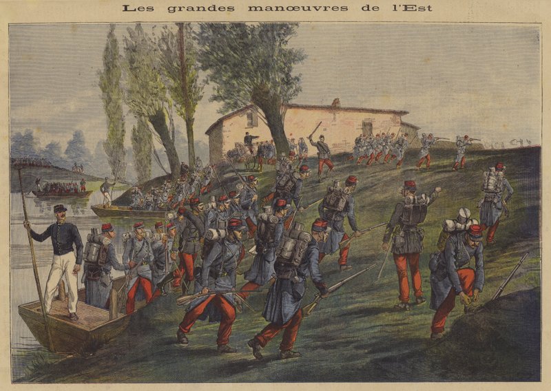 The French Army on Manoeuvres in the East of the Country by after Henri Meyer