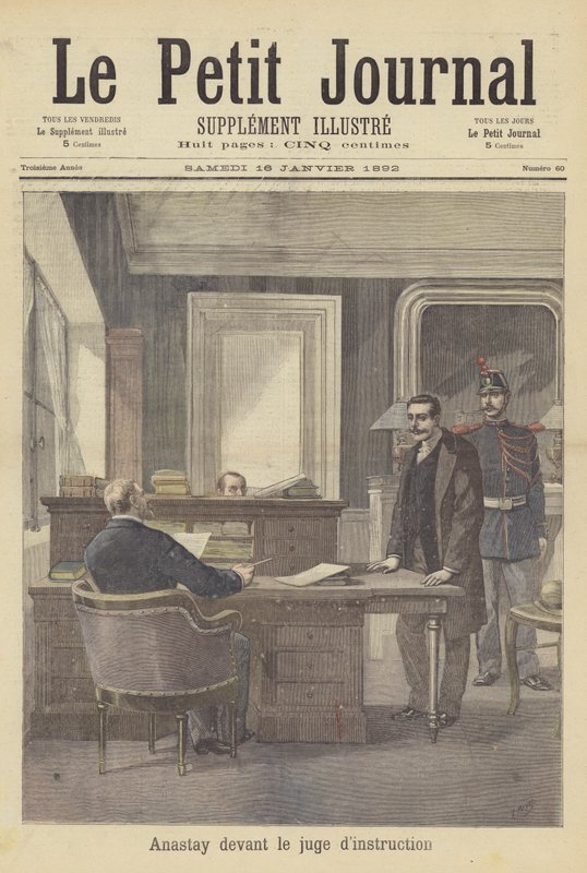 The Murderer Louis Anastay Before the Judge by after Henri Meyer