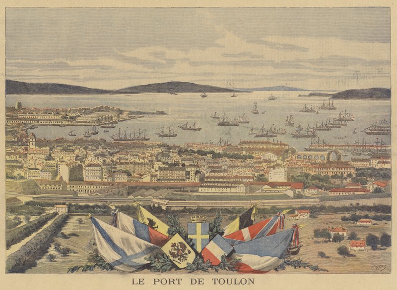 The Port of Toulon by after Henri Meyer