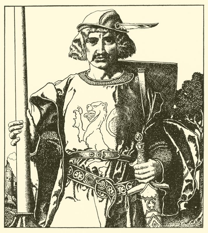 Sir Lionel of Britain by after Howard Pyle