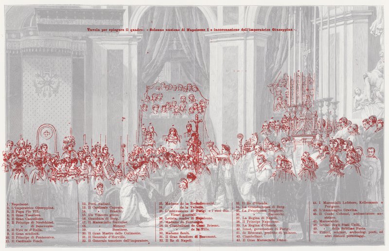 The Coronation of Napoleon as Emperor of France in Notre Dame de Paris, 1804 by after Jacques Louis David