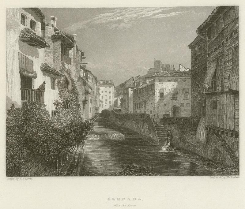 Grenada, with the Tower by after John Frederick Lewis