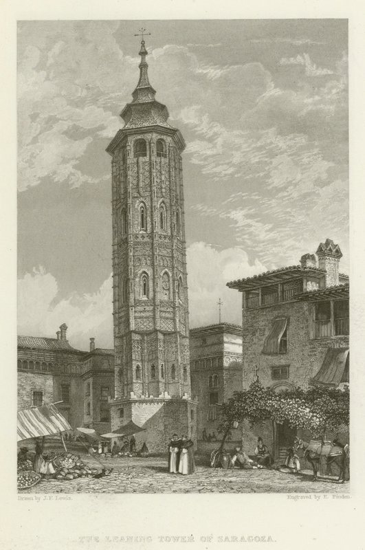 The Leaning Tower of Saragoza by after John Frederick Lewis