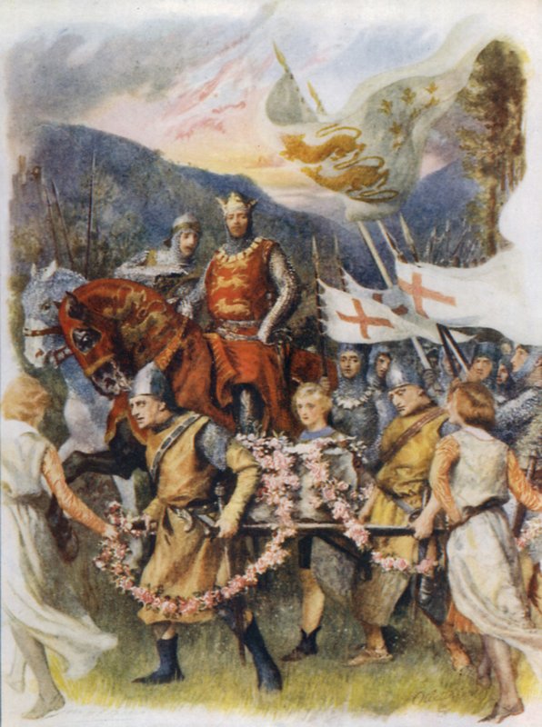 Bringing the Coronation Stone from Scone by after John Henry Frederick Bacon