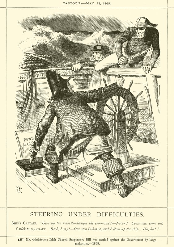 Steering under Difficulties by after John Tenniel