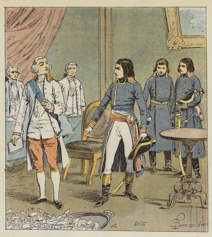 Bonaparte and Count Cobentzel by after Louis Charles Bombled