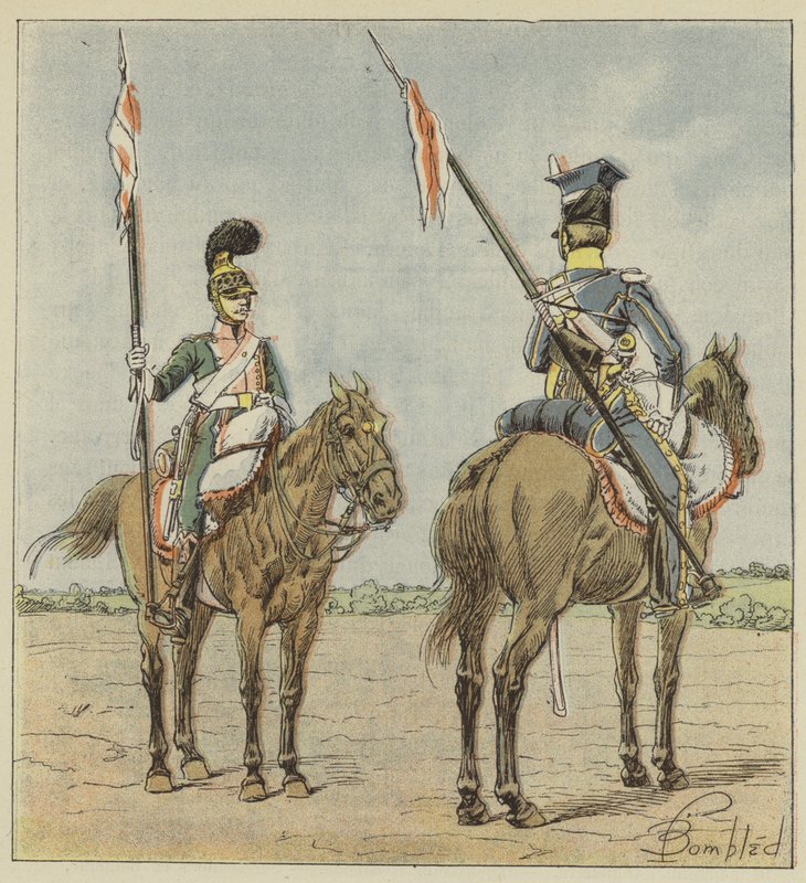 Light Cavalry, French Lancers, Polish Lancers by after Louis Charles Bombled