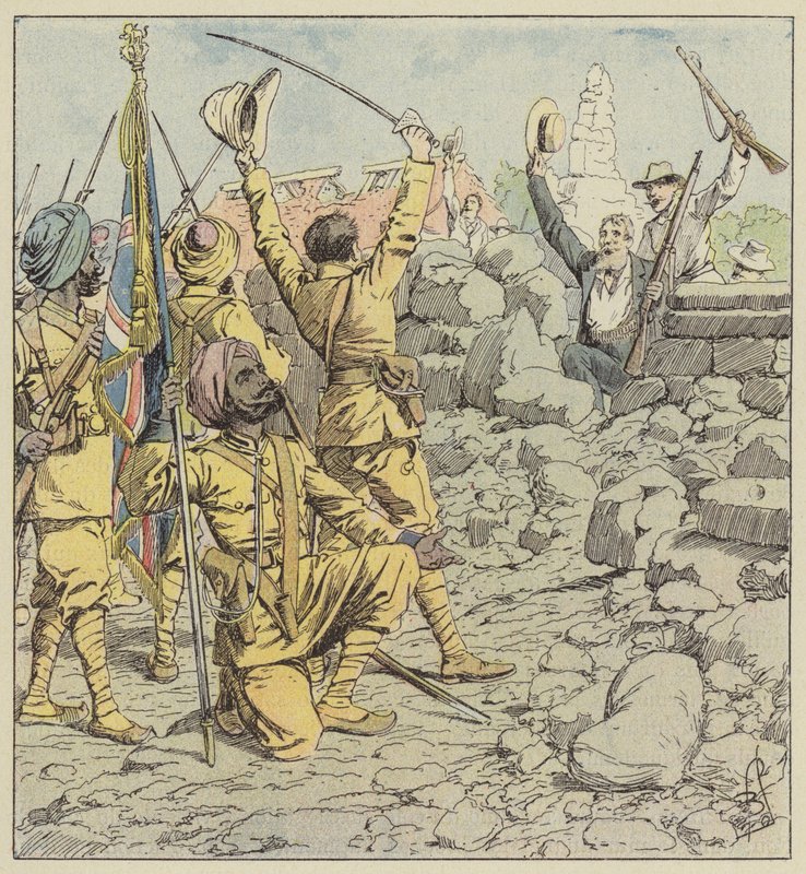 Liberation of the Legations, Entry of the Sikhs by after Louis Charles Bombled