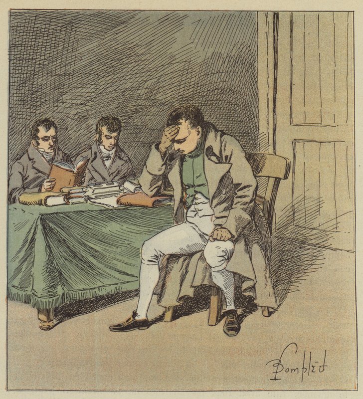 And Napoleon kept silent for a few moments, his head resting on one of his hands by after Louis Charles Bombled