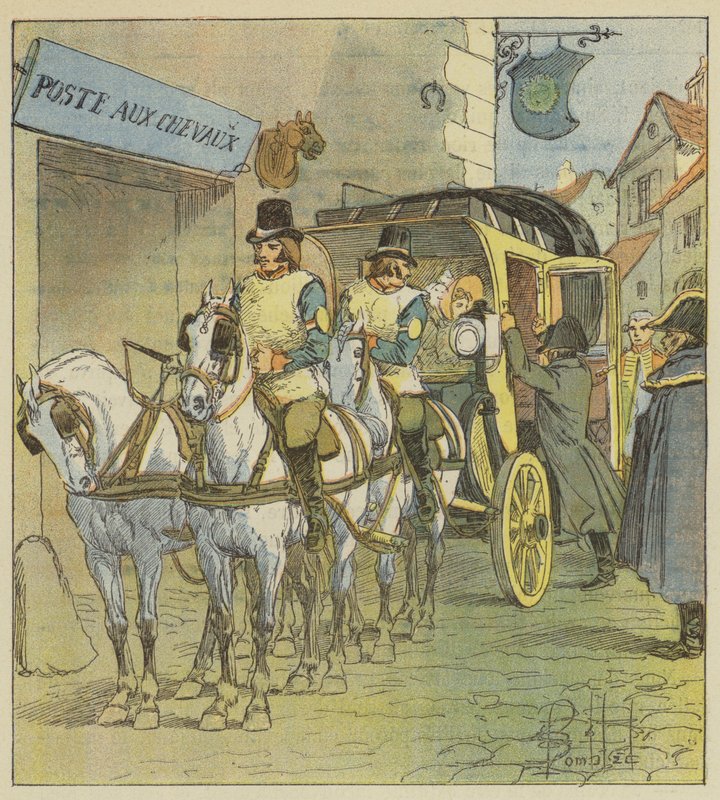 The Emperor gets into Marie-Louise