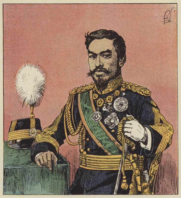 Emperor Mutsu-Hito of Japan by after Louis Charles Bombled
