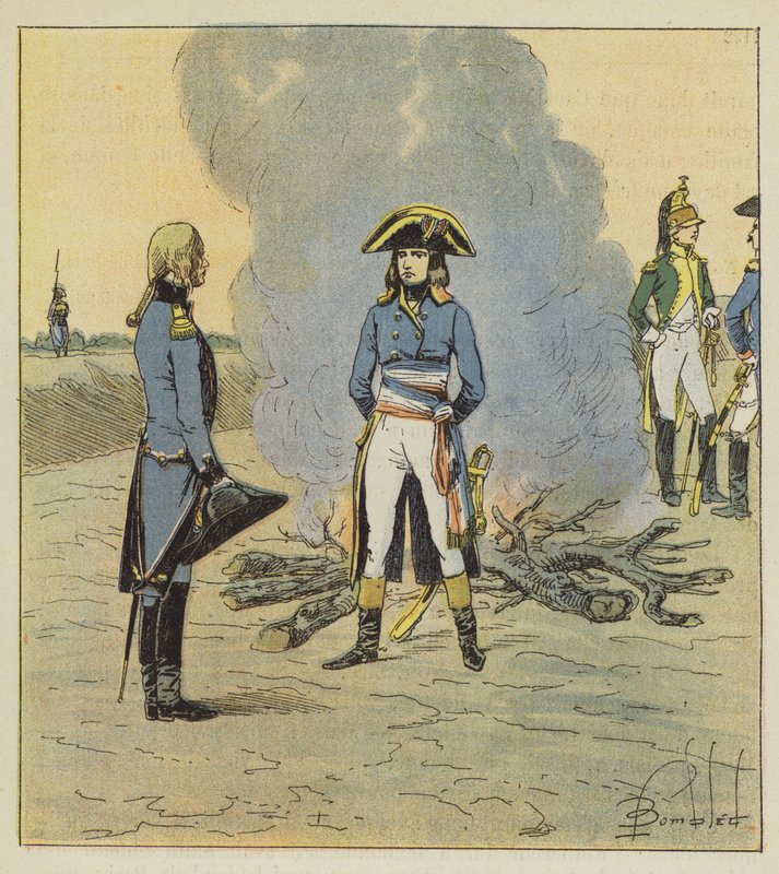 The young general, seeing the engineer officer, gave him a commission related to the trade by after Louis Charles Bombled
