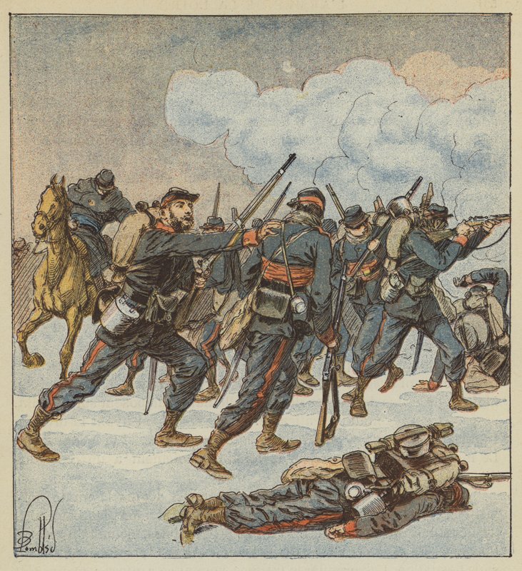 Sergeant Ramus of the Isere Mobiles at the Battle of December 7 by after Louis Charles Bombled