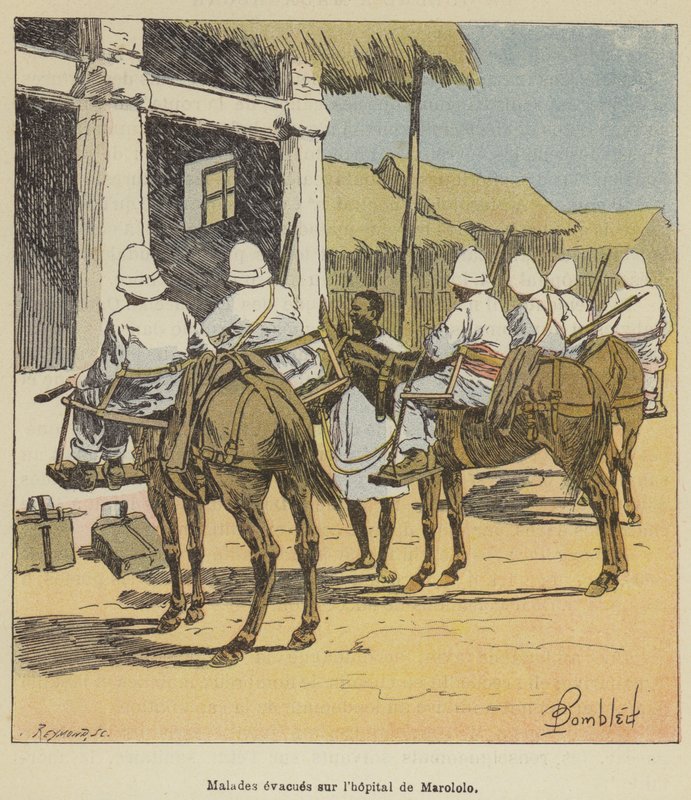 Sick Evacuated to the Marololo Hospital by after Louis Charles Bombled