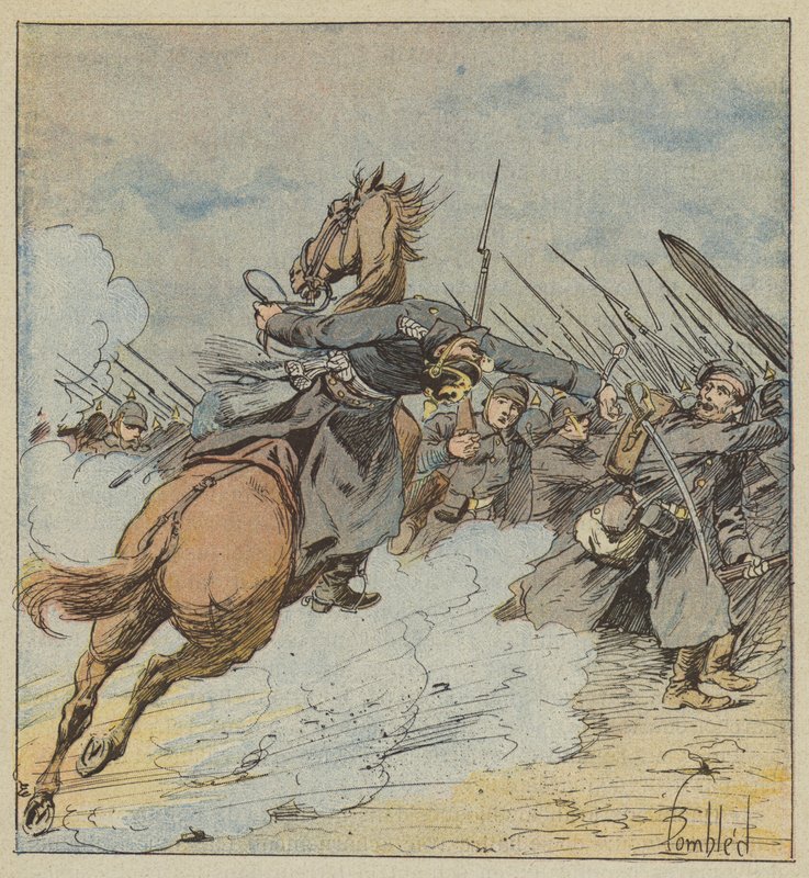 Death of Colonel de Kontski by after Louis Charles Bombled