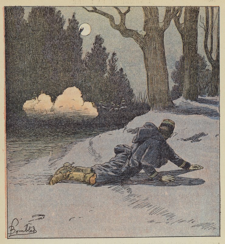 Surprise at Chambord, Lieutenant-Colonel Pinelli by after Louis Charles Bombled