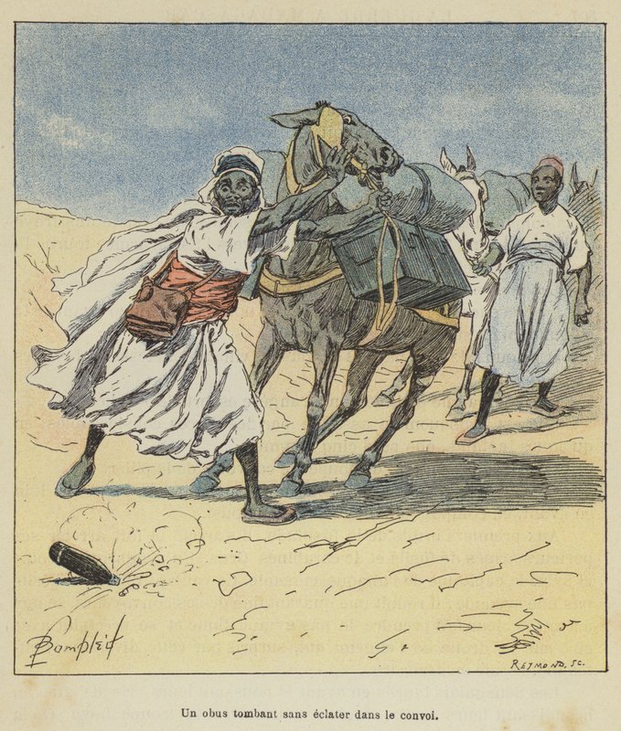 A Shell Falling Without Exploding in the Convoy by after Louis Charles Bombled