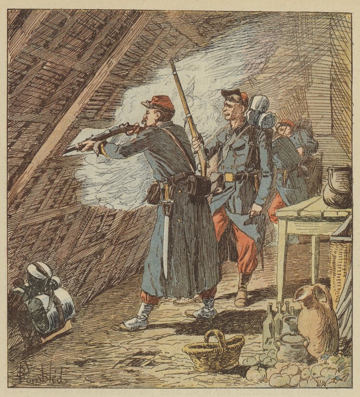 A Sergeant of the Foreign Legion Puts Eighty Men Out of Action by after Louis Charles Bombled