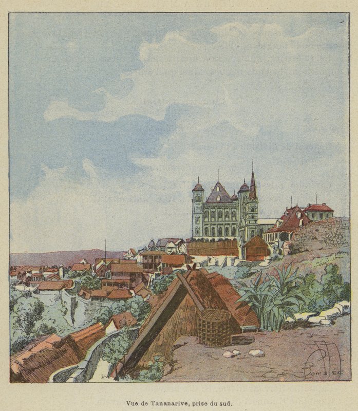 View of Tananarive from the South by after Louis Charles Bombled