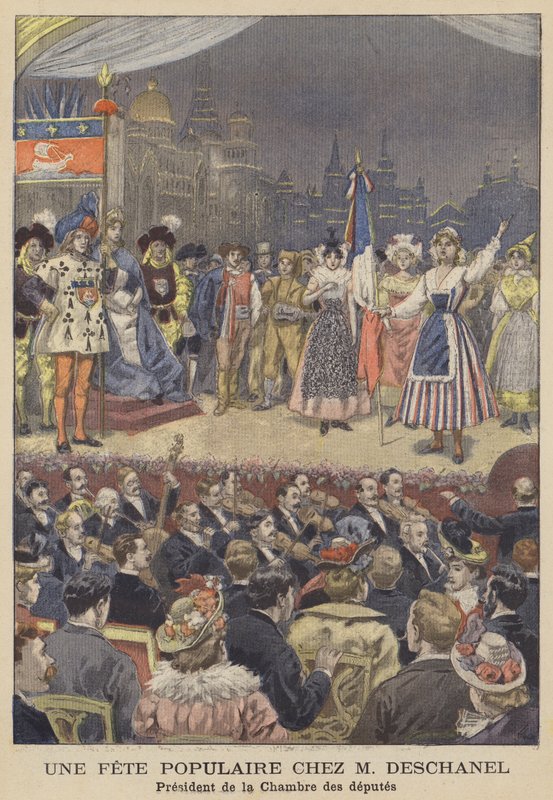 Popular gala hosted by Paul Deschanel, President of the French Chamber of Deputies by after Oswaldo Tofani