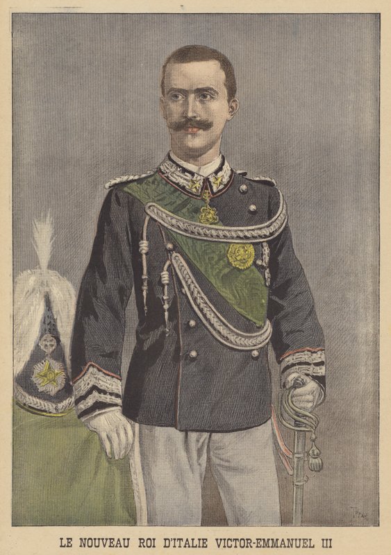 Victor Emmanuel III, the new King of Italy by after Oswaldo Tofani