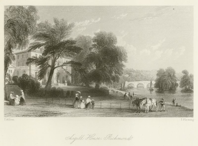 Asgill House, Richmond by after Thomas Allom