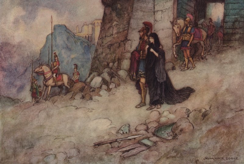 Geoffrey Chaucer, Troilus and Criseyde by after Warwick Goble