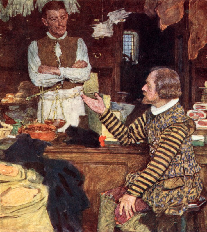 Shakespeare Calls at a Grocer