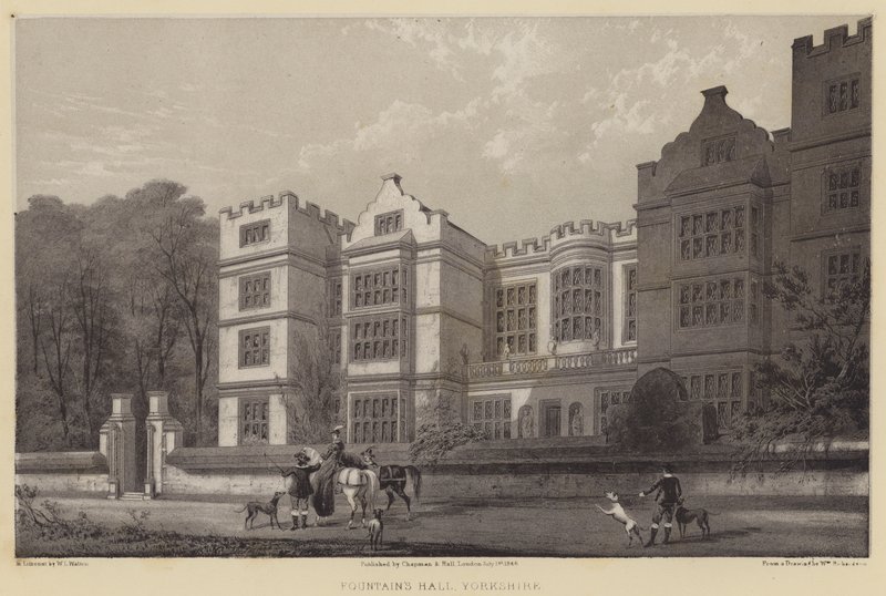 Fountains Hall, Yorkshire by after William Richardson