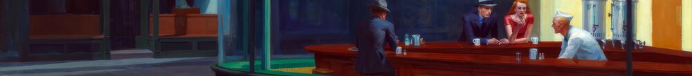 Nighthawks (Edward Hopper), Detail: Einsamer Gast von hinten