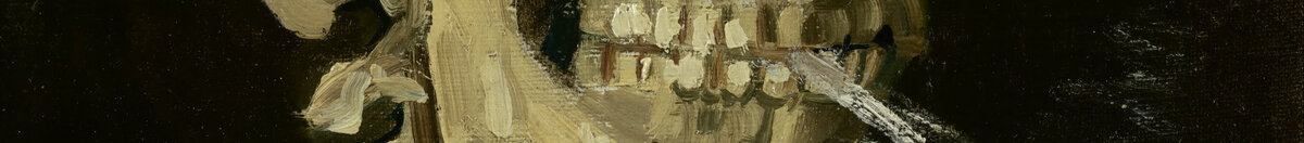 Head of a skeleton with a burning cigarette (Vincent van Gogh), Detail: Zähne mit brennender Zigarette