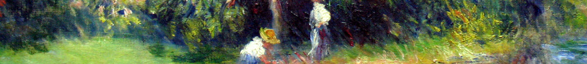 Blooming Chestnut Tree (Pierre-Auguste Renoir), Detail: Figuren unter dem Baum