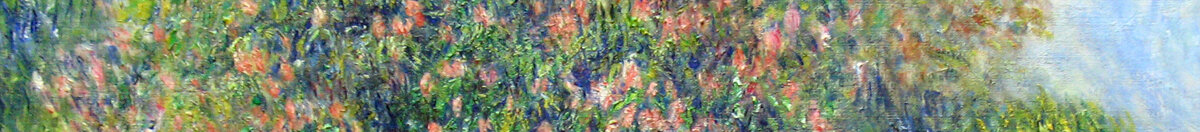 Blooming Chestnut Tree (Pierre-Auguste Renoir), Detail: Blühende Baumkrone