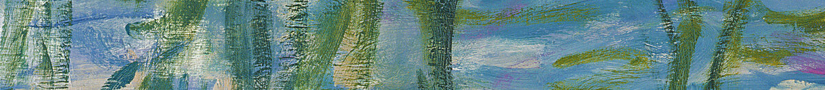 Waterlilies, 1916-19 (Claude Monet), Detail: Herabhängende Weidenzweige